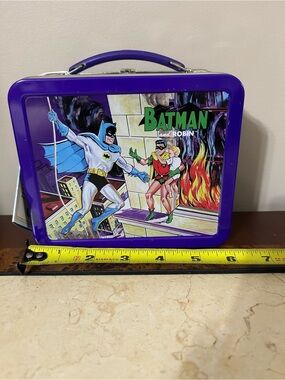 1999 Ltd Edition Vintage Hallmark School Days Batman & Robin Lunchbox/thermos